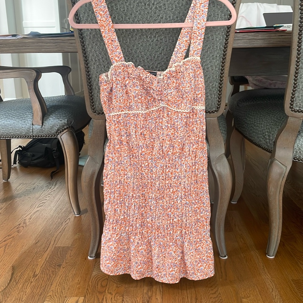 Zara floral mini dress